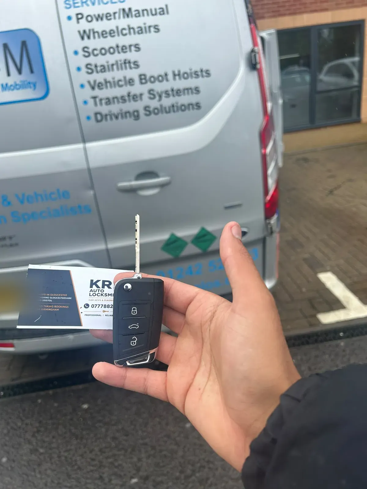 A new key cut for a mobility and disability equipment van